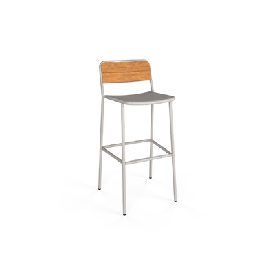 edi bar stool backrest teak